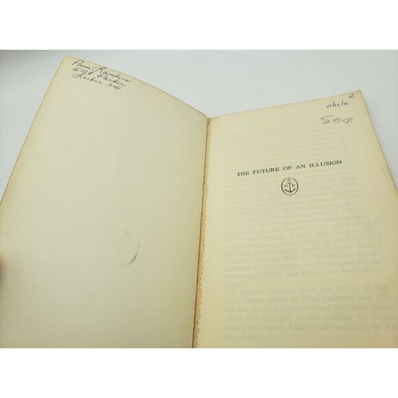 The Future Of An Illusion By Sigmund Freud Paperback 1964 - Picture 2 of 8